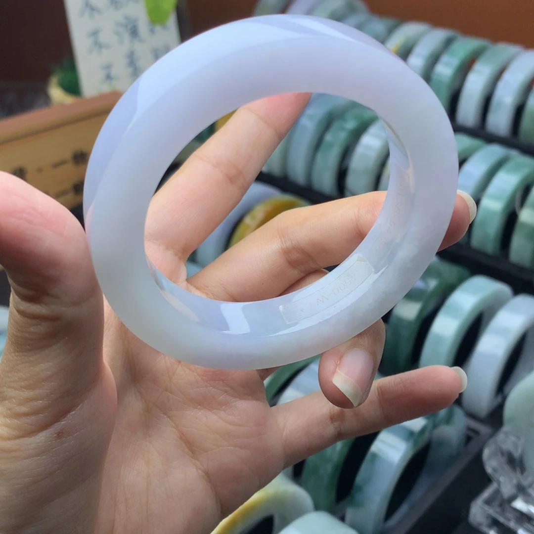 未镶嵌定制手镯定制翡翠定制54-56