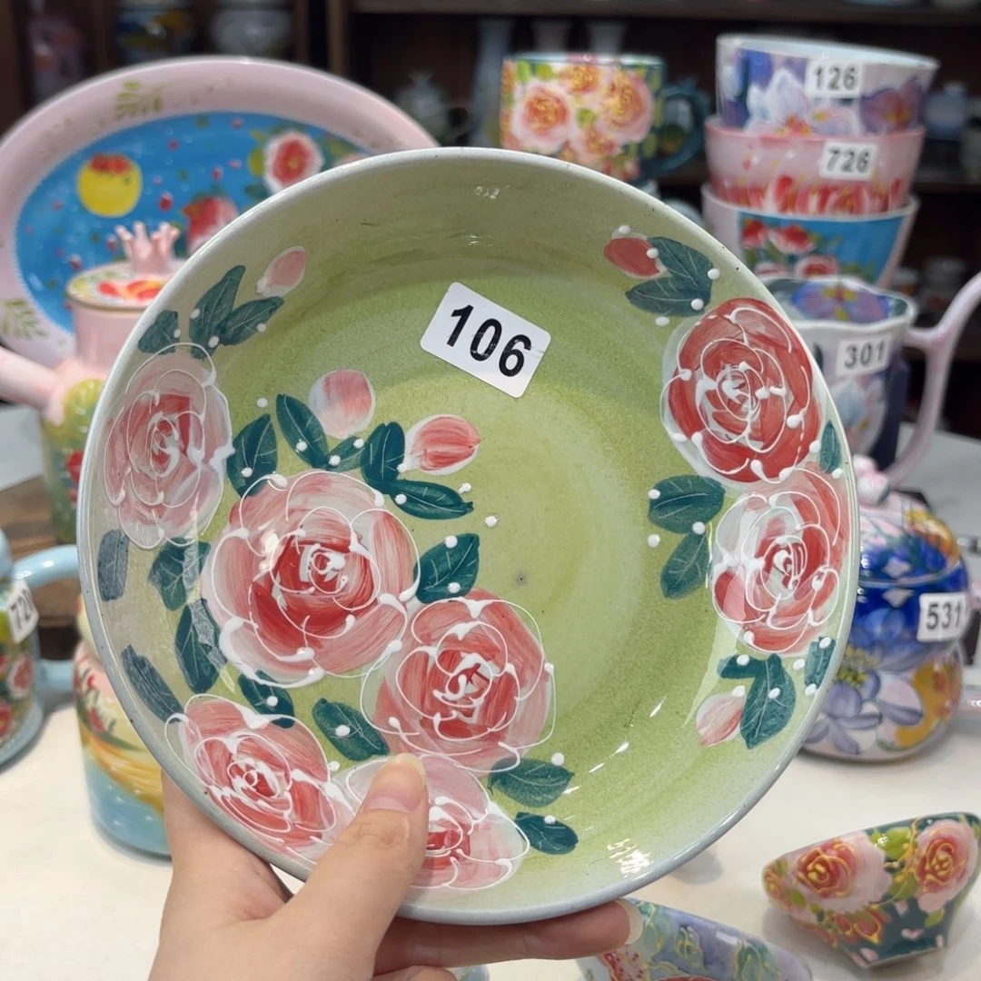 瓷片景德镇手绘高温釉下彩陶瓷茶具