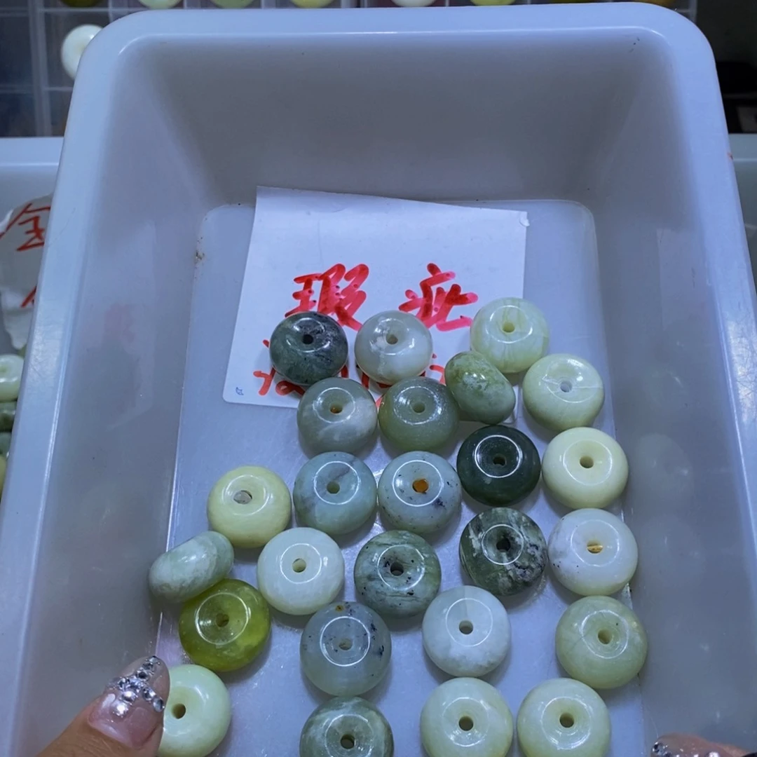 合金蛇纹石玉颈饰343
