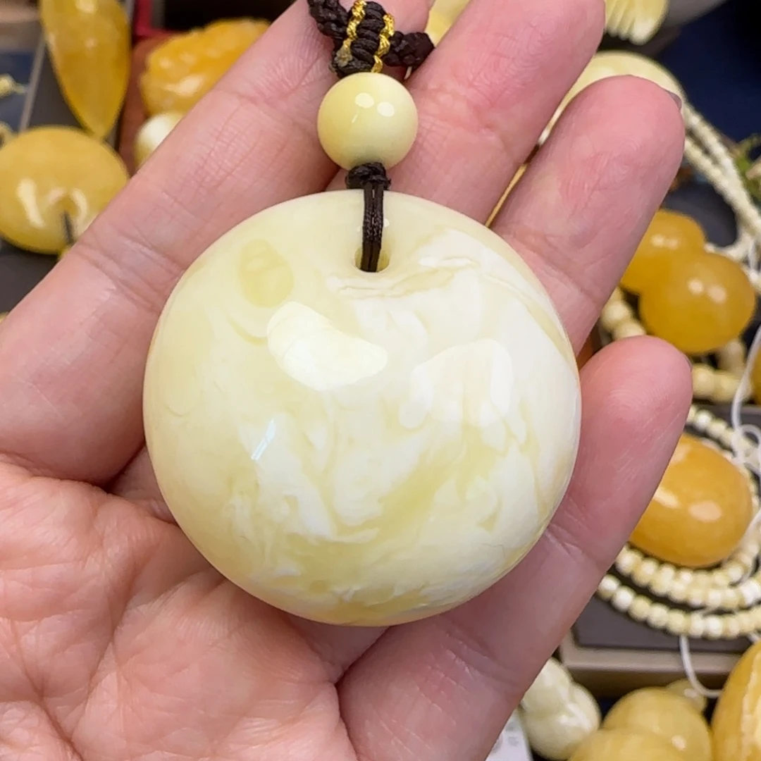 蜜蜡颈饰未镶嵌天然蜜蜡