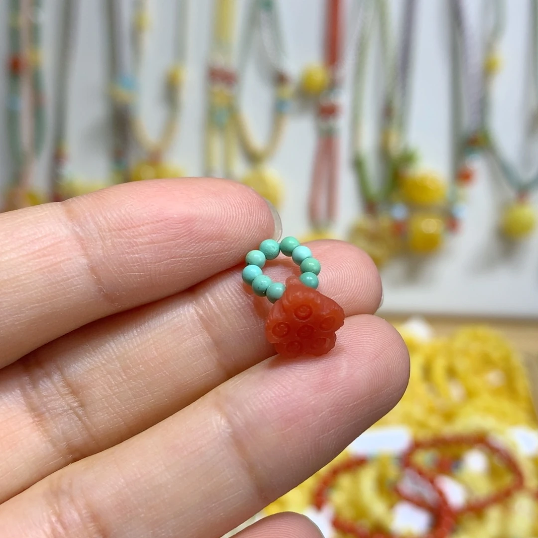 南红玛瑙未镶嵌珠宝半成品配饰
