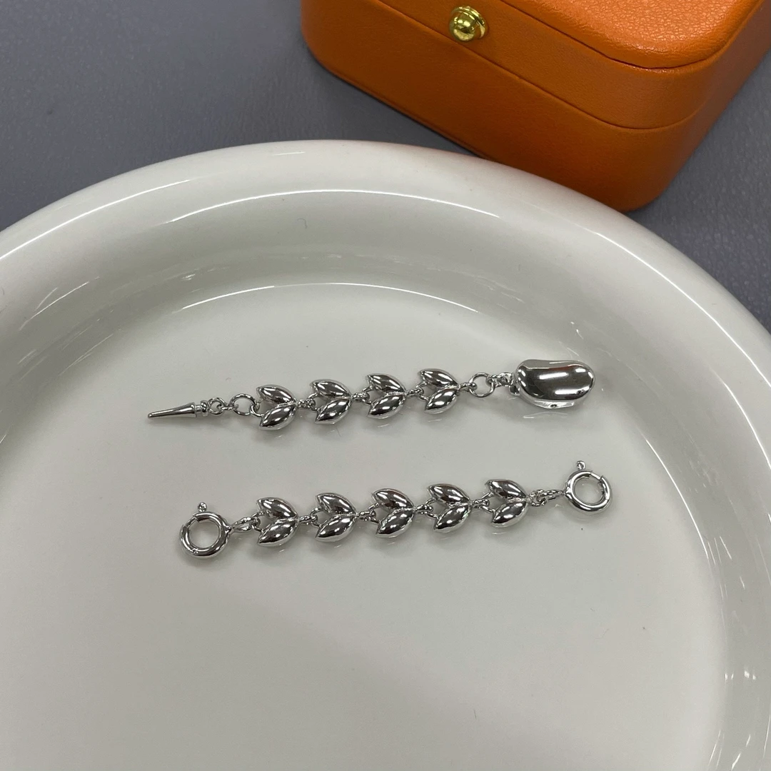 新款白金色吃豆人连接扣DIY配件项链手链串珠加长链延长扣百搭款