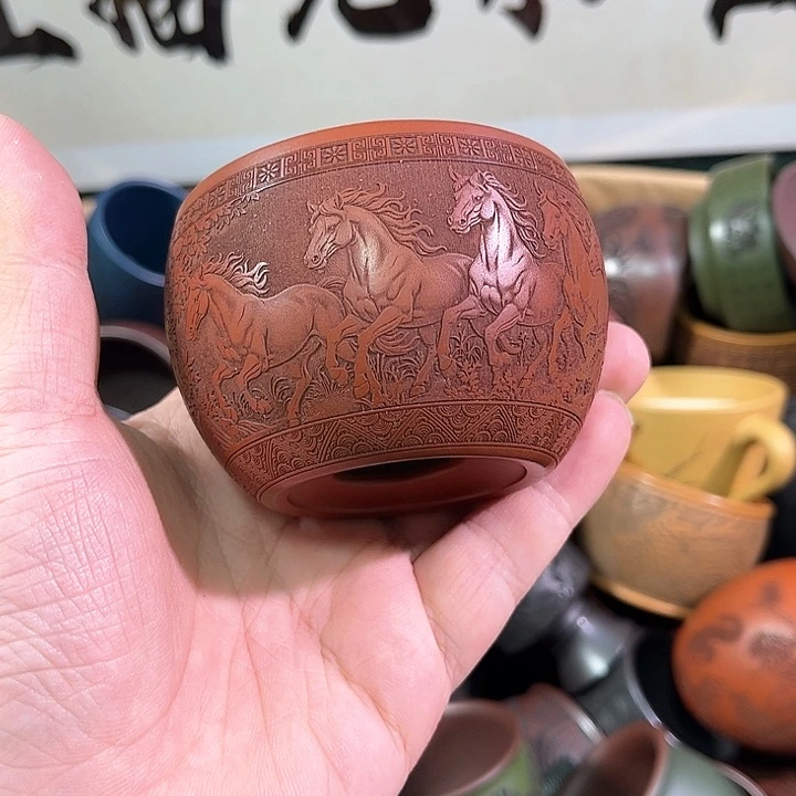 茶杯紫砂全手工紫砂主人杯