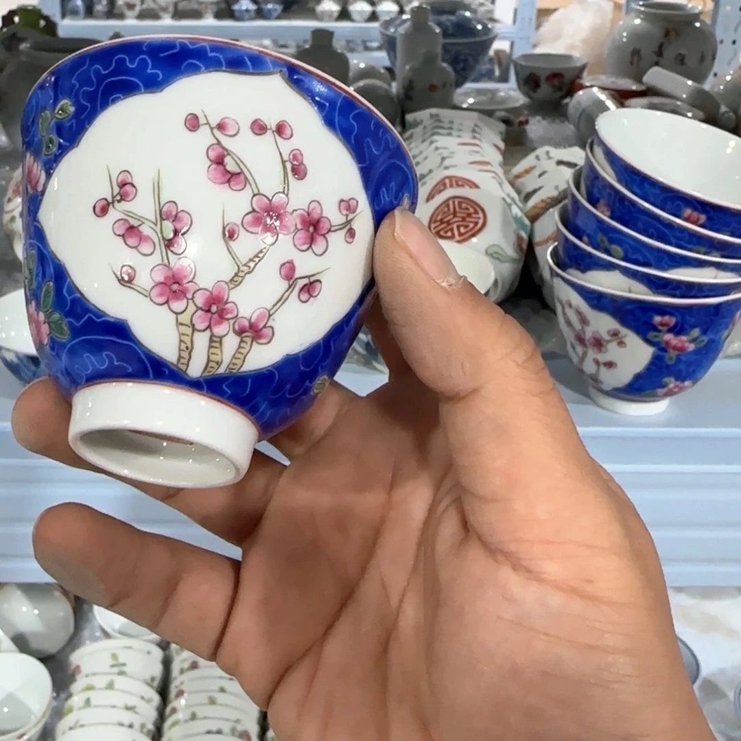 瓷片摆件手绘瓷器全部处理