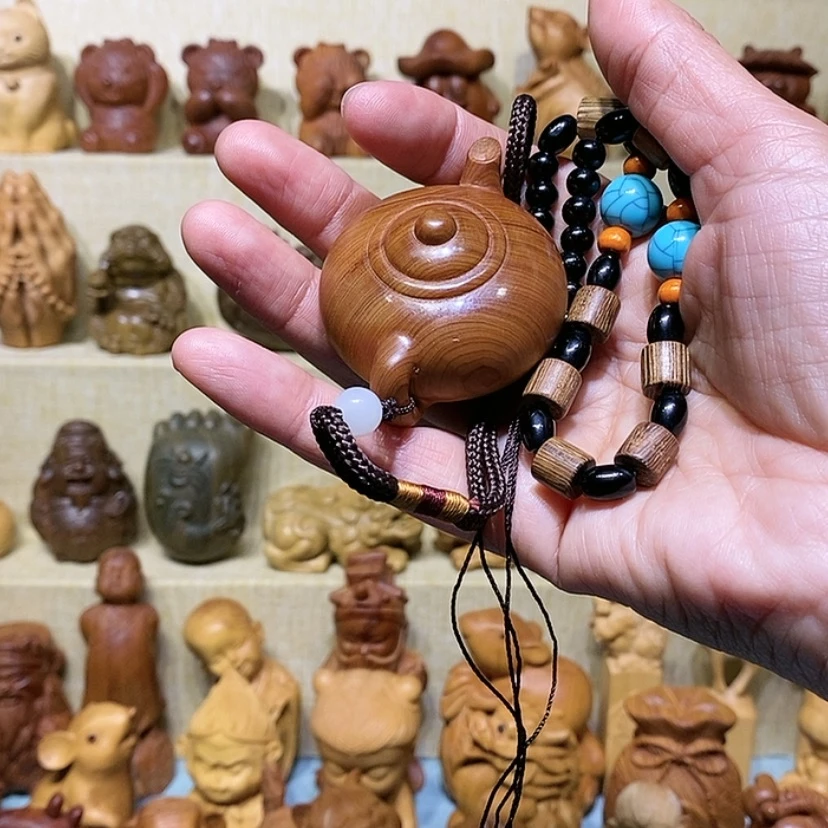 【闪购商品】柏木（崖柏）小**?把把壶