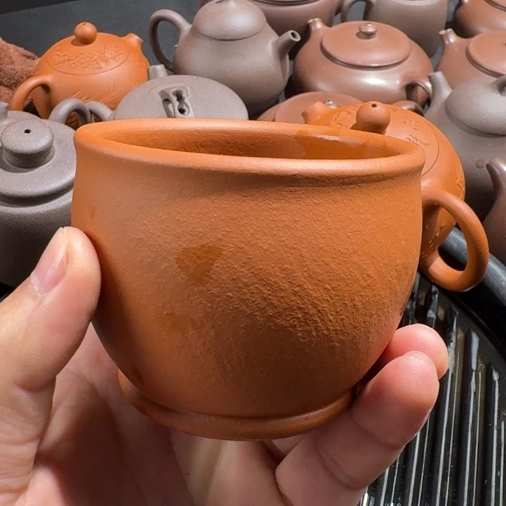 紫砂茶壶降坡泥主人杯200cc