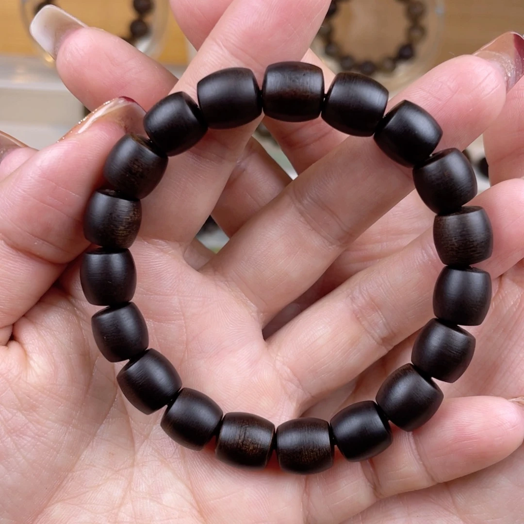 沉香手串听**夜越南芽庄白棋楠