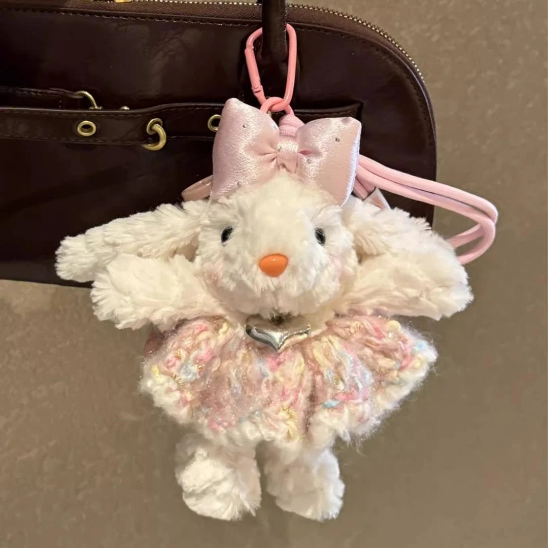 多巴胺甜美小兔公仔包包挂件可爱毛绒玩偶汽车钥匙扣创意礼物女生