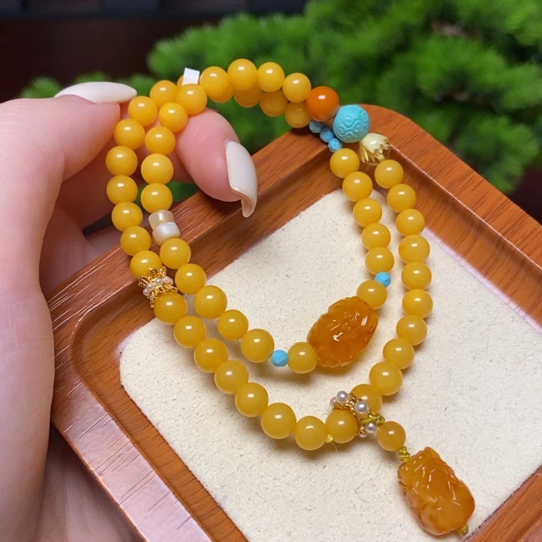 【闪购商品】未镶嵌蜜蜡手链手串