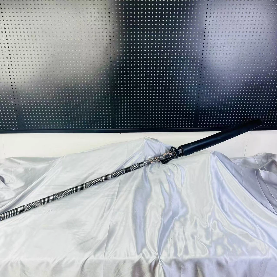 梅花龙泉手工刀剑一体扭转花纹钢工艺品收藏品未开刃