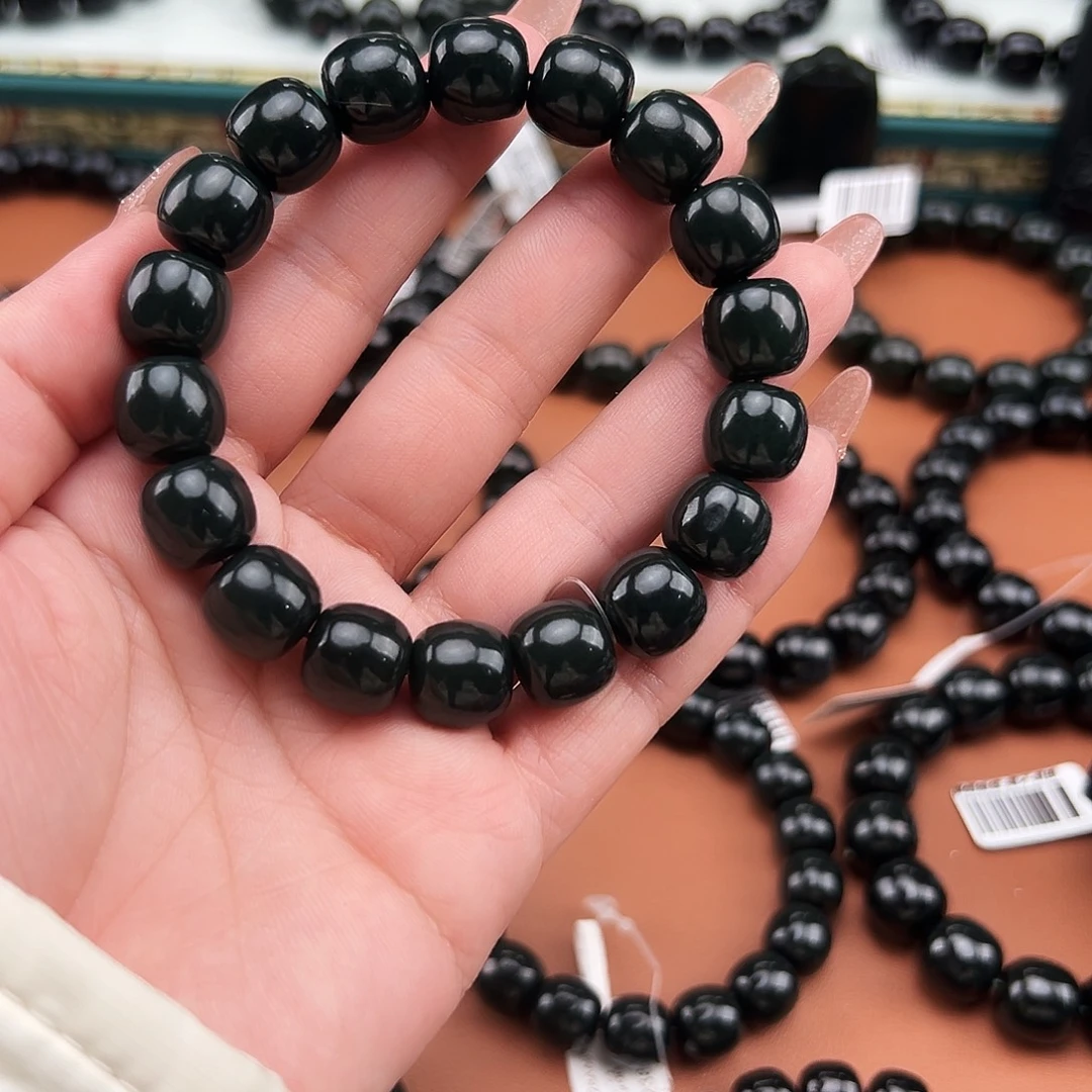 曦***行和田玉未镶嵌手串