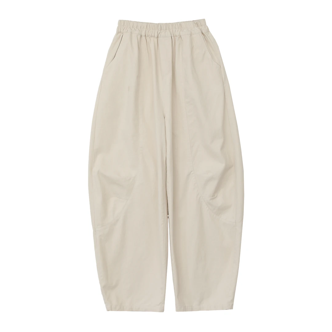 【麻念】裤长99-101 春季新款全棉纯色百搭女士休闲裤D2511