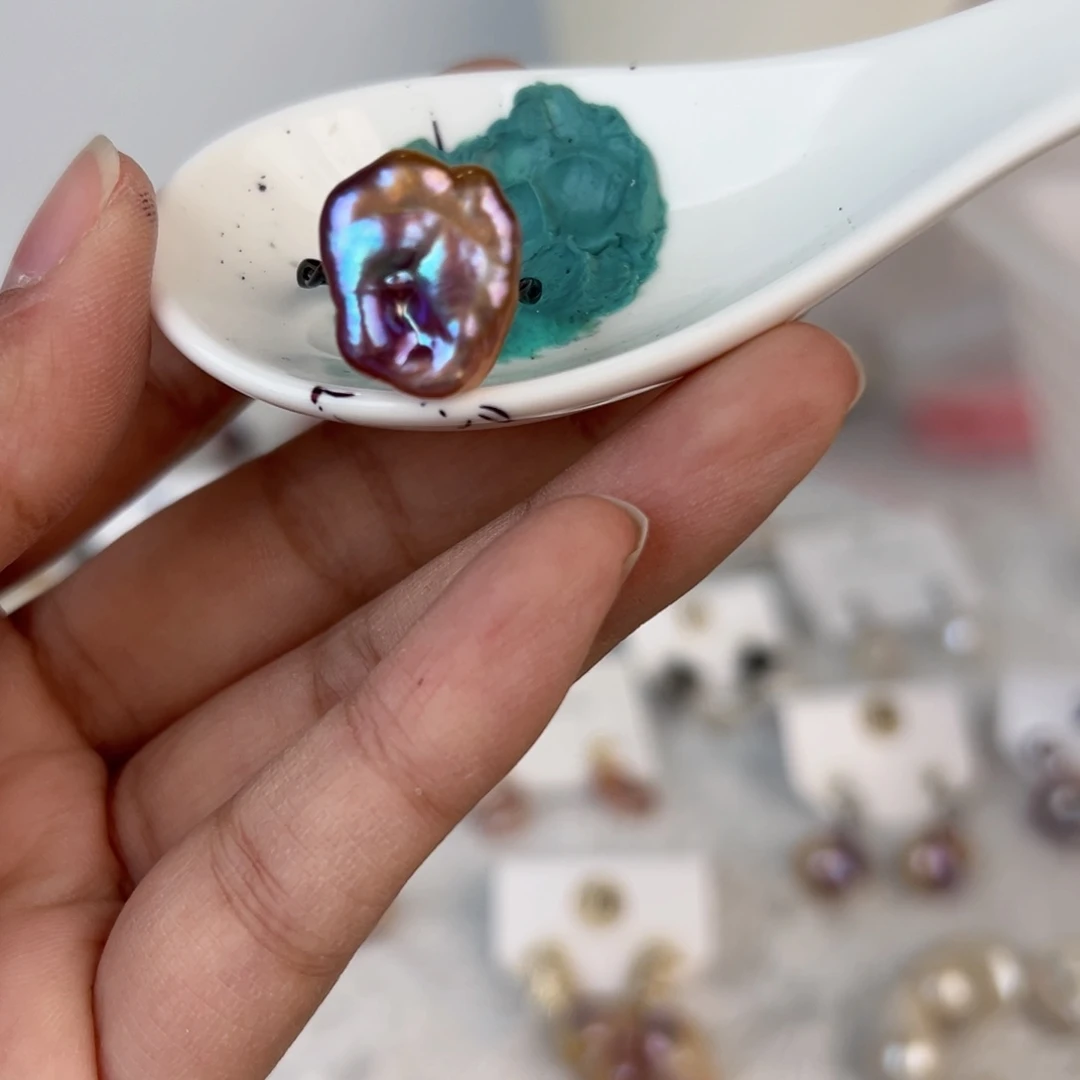 淡水珍珠戒指银S925镶嵌