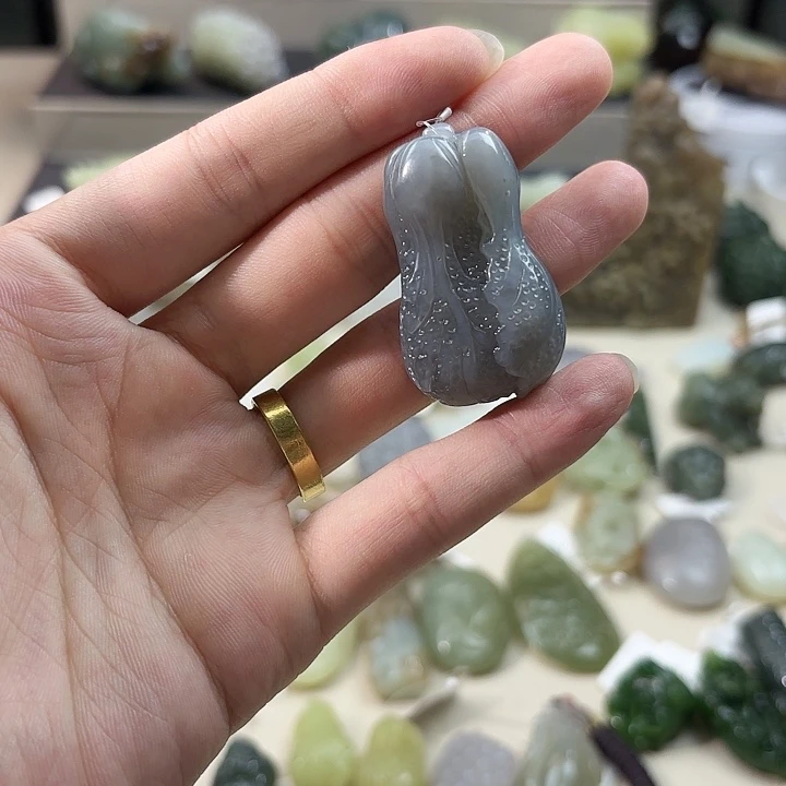 和田玉未镶嵌吊坠(不含链)