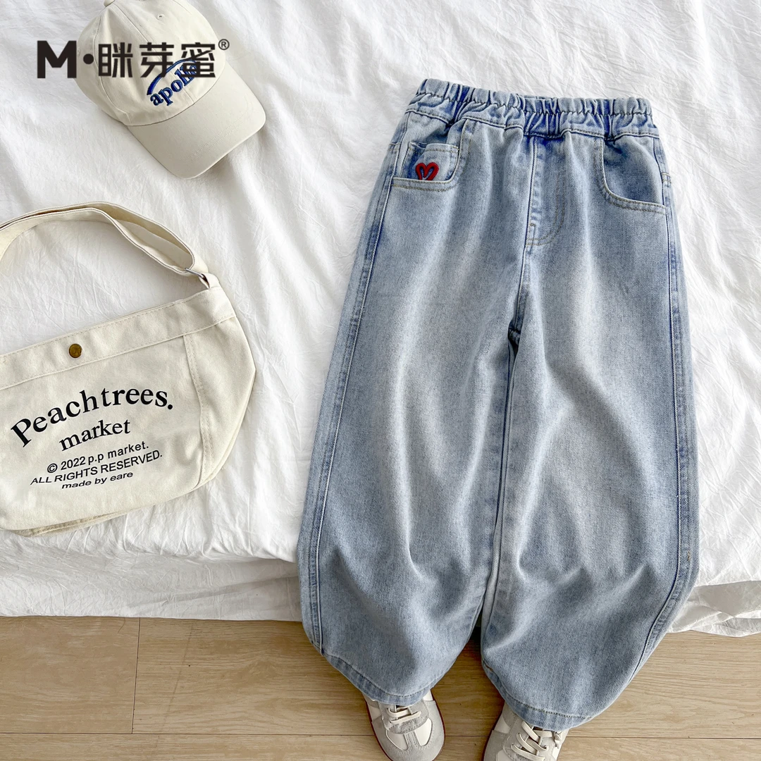 女童长裤2025春季新款女童装中大童儿童时尚女童裤子MYMC1005