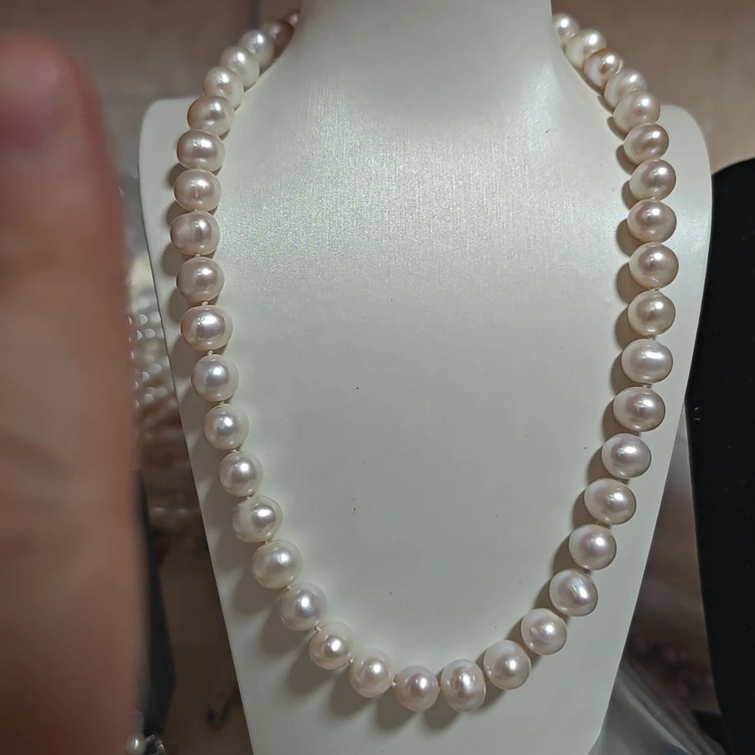淡水珍珠项链银S925镶嵌