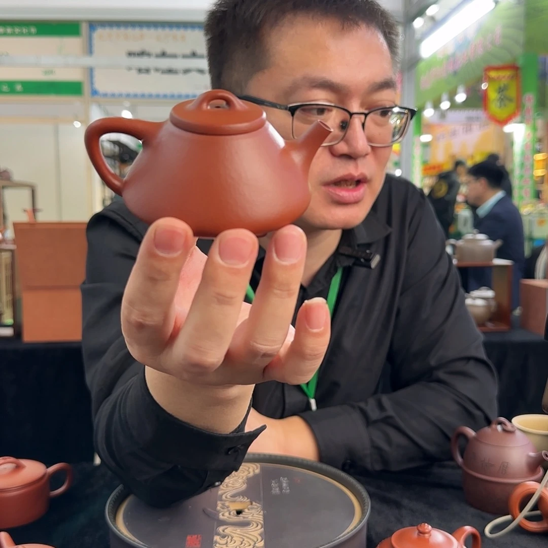 柴***斗紫砂茶杯全手朱泥子冶石瓢 130CC