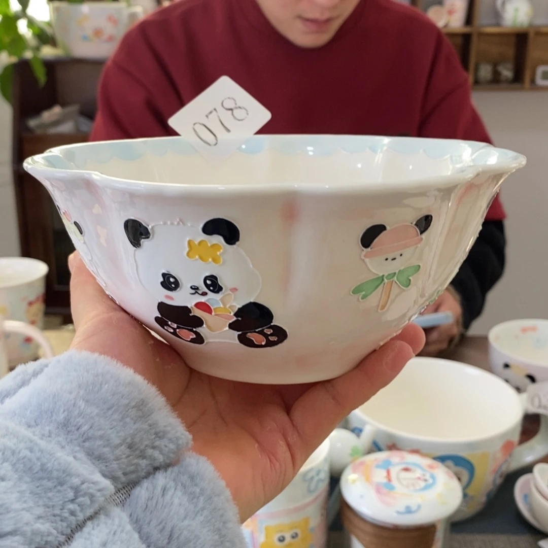 瓷片景德镇釉下彩手绘