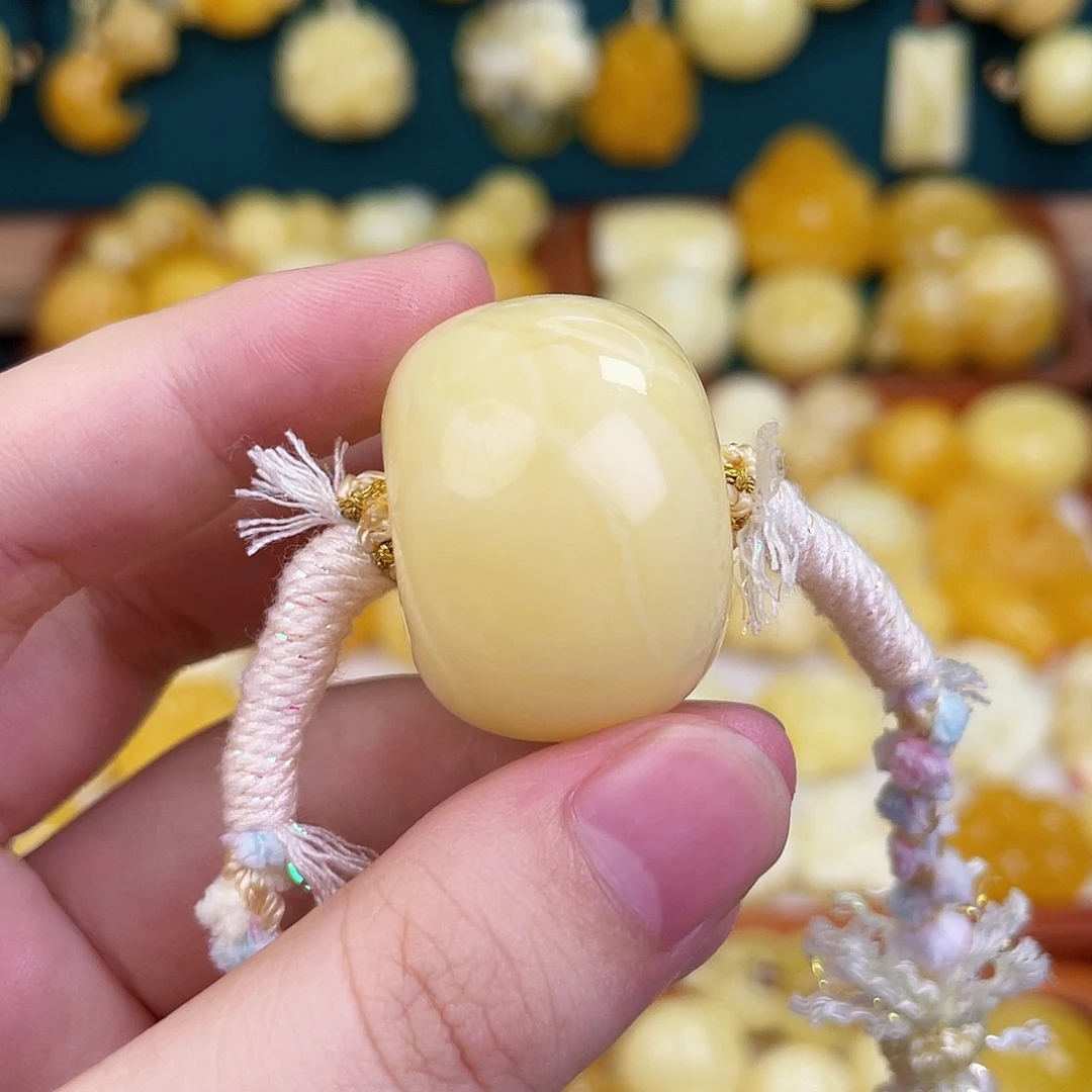 蜜蜡毛衣链未镶嵌蜜蜡
