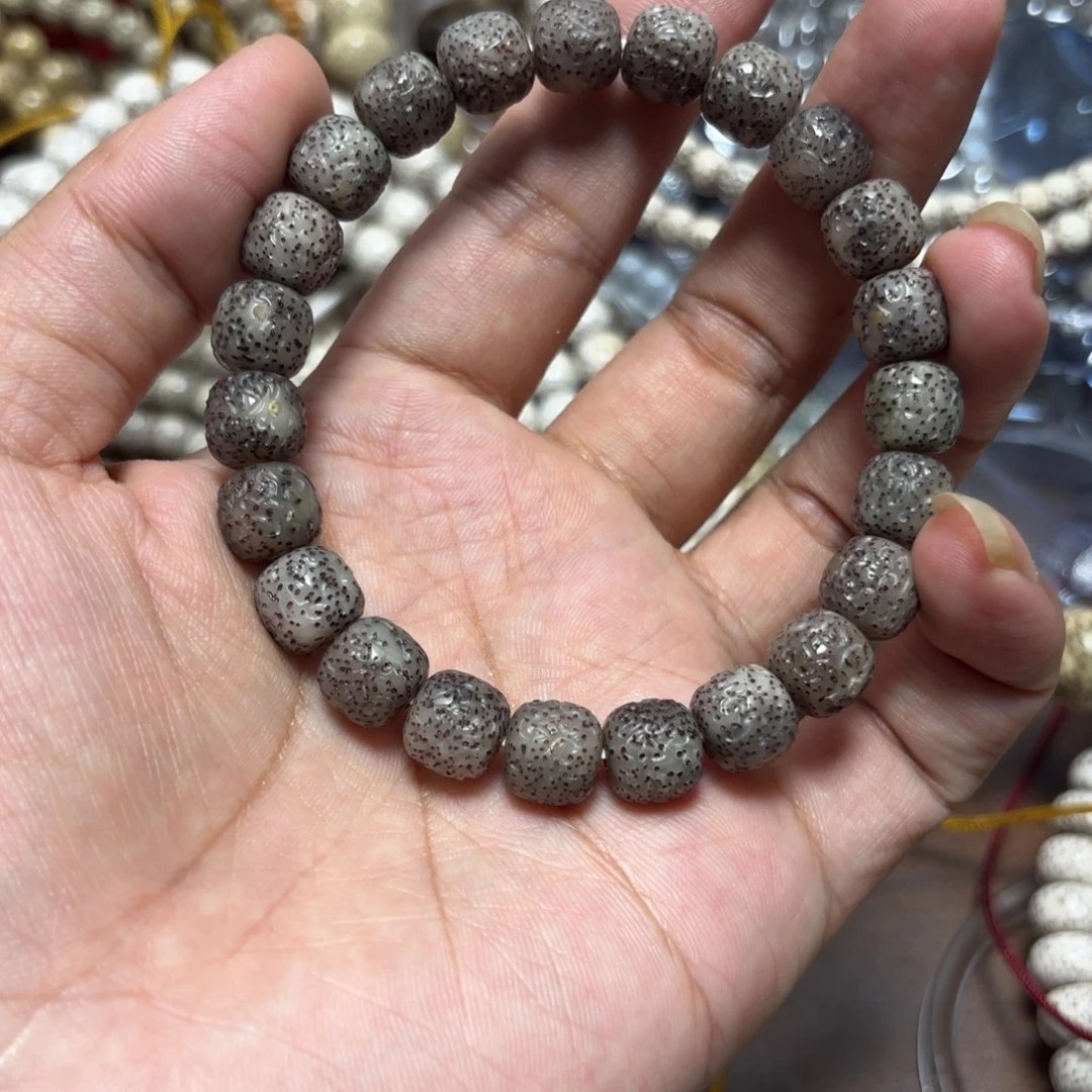 妄***流星月菩提手串星月黑冰10