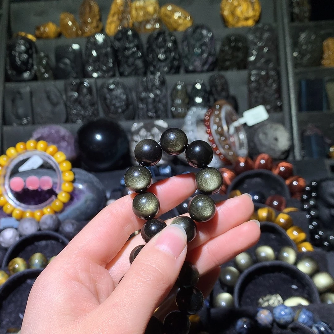 黑曜岩手链未镶嵌H*H