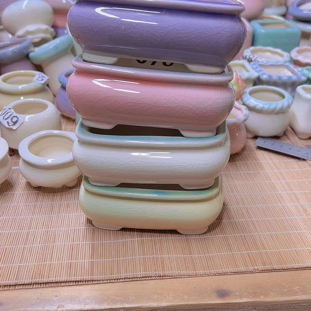 红陶陶瓷花盆当场满12包邮