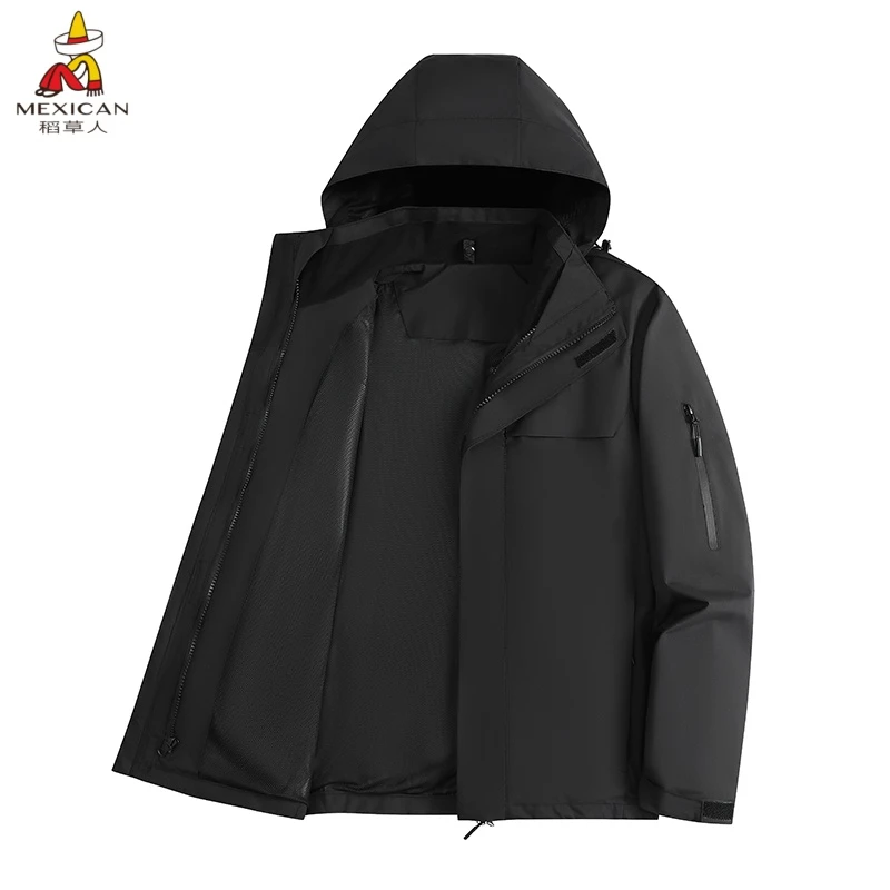 Mexican/稻草人情侣款冲锋衣冬季户外五防保暖抗寒登山外套秋冬