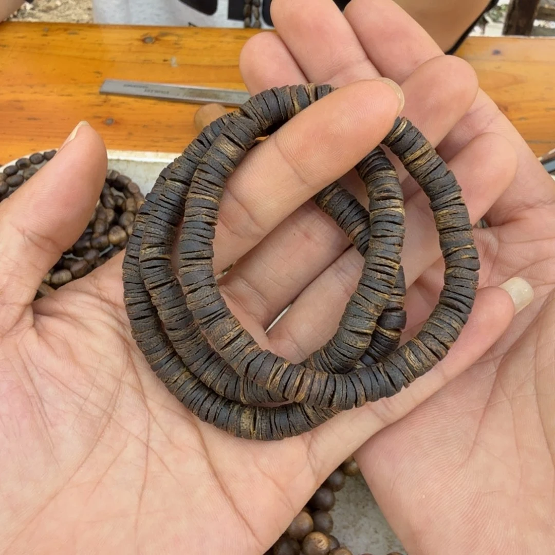 沉香沉香碎屑单圈沉水片珠7克多样性发一