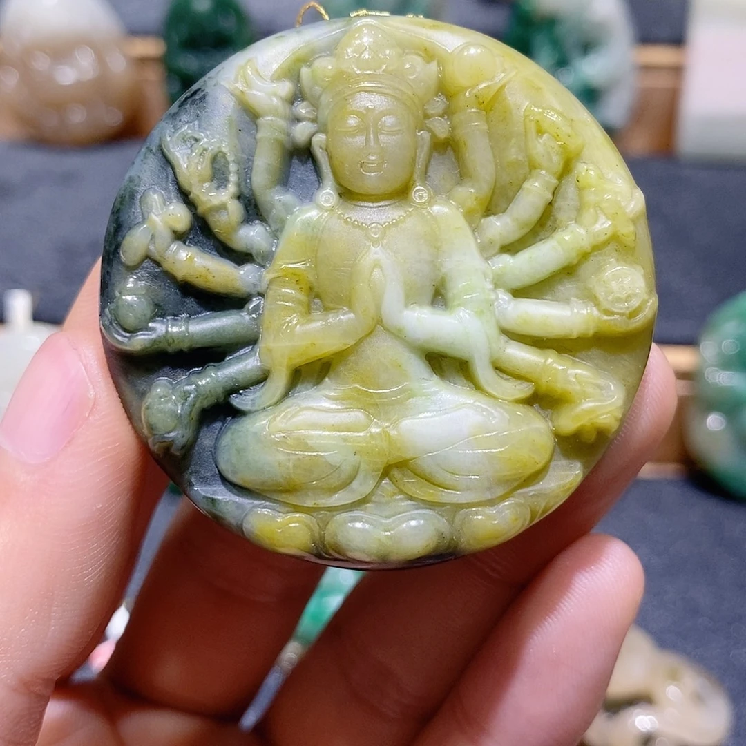 独山玉未镶嵌吊坠