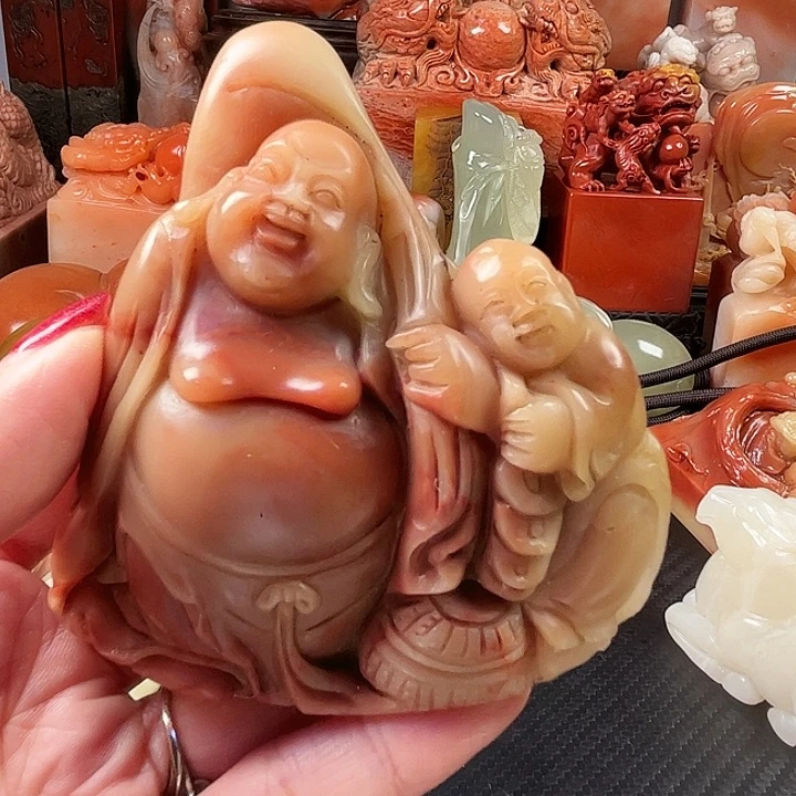 寿山石印石-***-寿山石篆刻章