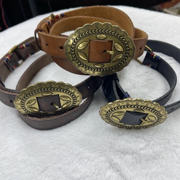 原创复古真皮日系港风手工百搭皮带腰带