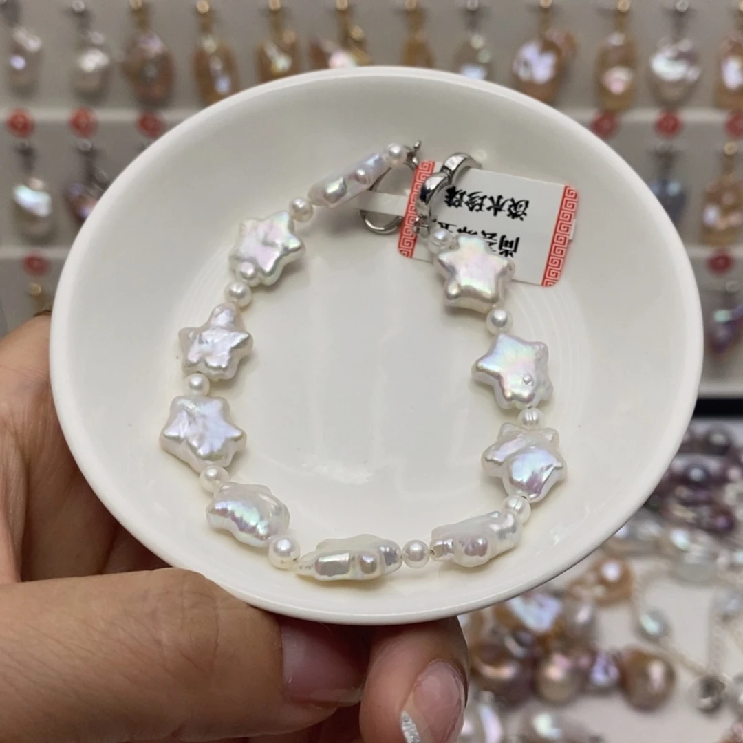 银S925镶嵌淡水珍珠其它