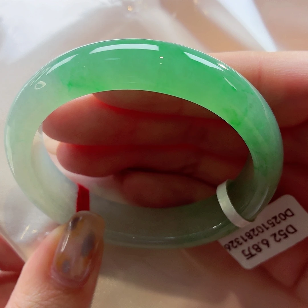 翡翠未镶嵌手镯（贵妃镯）22（14号）