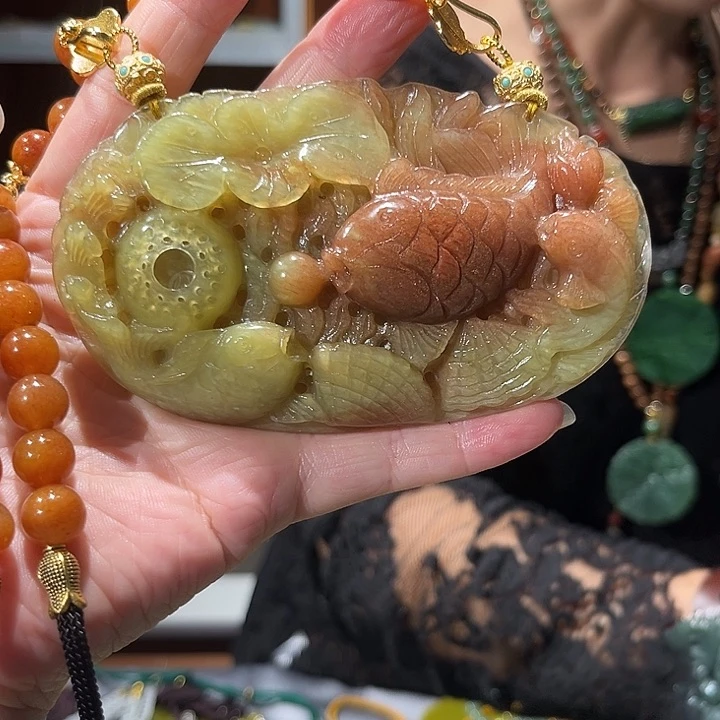 未镶嵌岫玉毛衣链