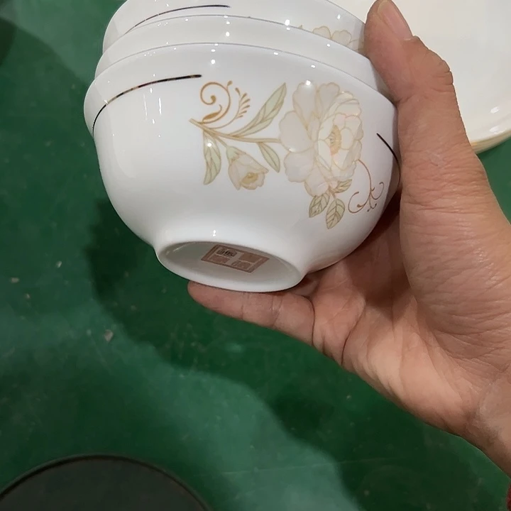 搪瓷瑕疵4寸小碗三个