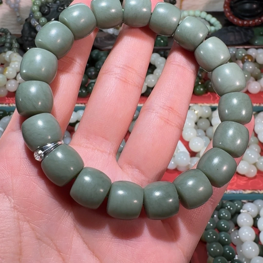 和田玉未镶嵌手链