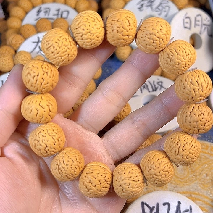 我***6手串桃核白月光桃核手串