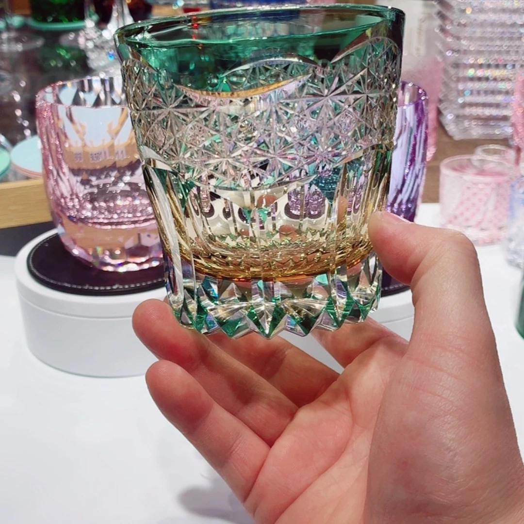 平底款水晶玻璃威士忌