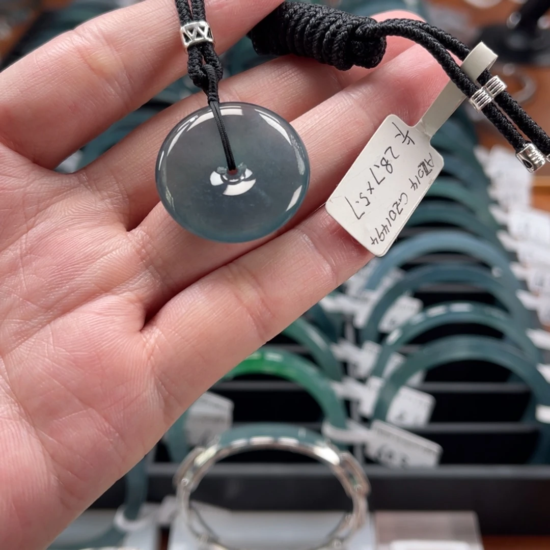 翡翠未镶嵌手镯卡28