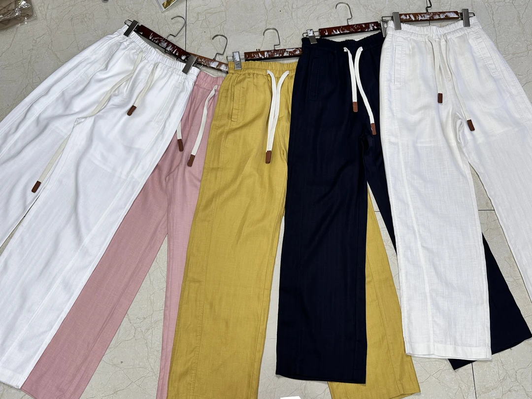 60039【莱赛尔+亚麻】直筒拖地裤长103-105cm