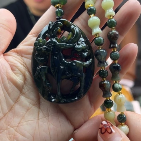 岫玉挂件未镶嵌挂件