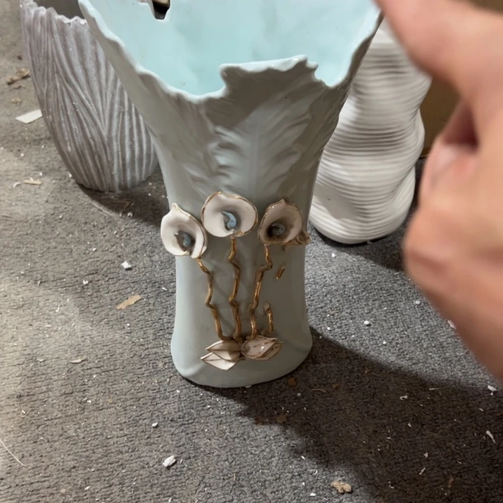 陶瓷花瓶摆件微瑕捡漏出