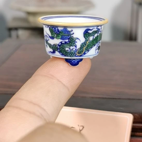 手工手绘釉盆大徳堂