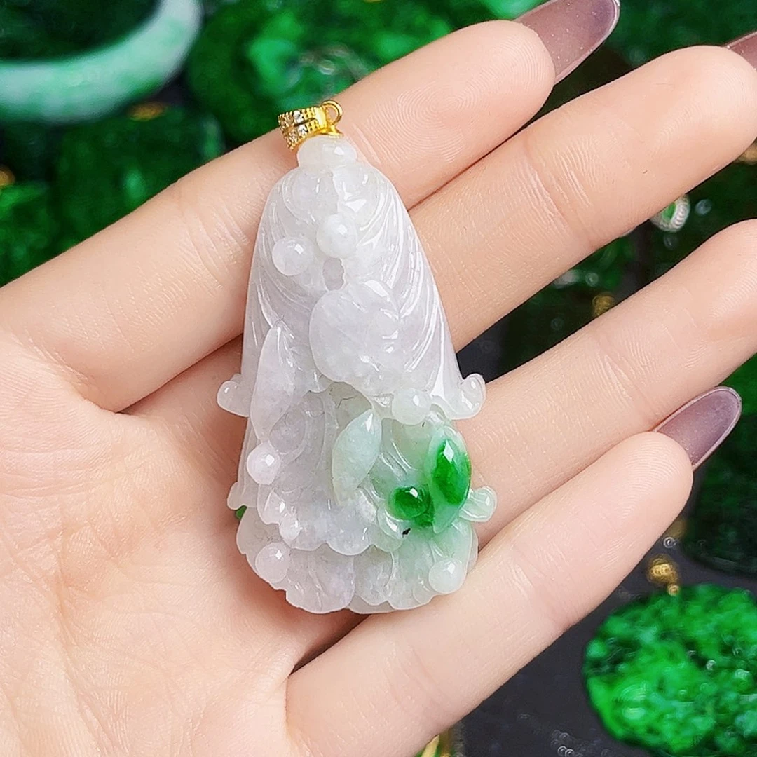 颈饰银S925镶嵌翡翠多样性