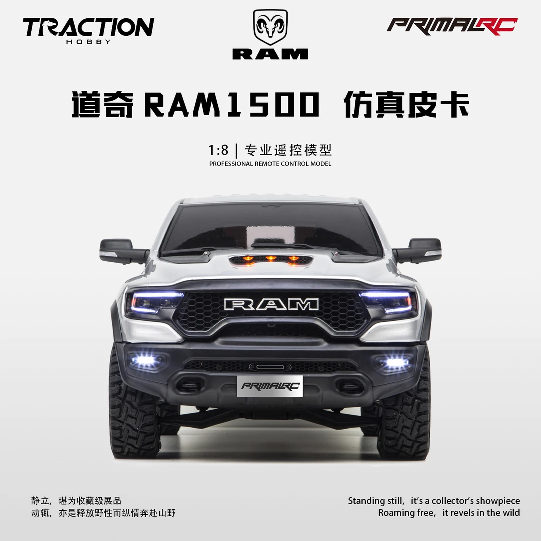 TractionHobby雷神KM1:8道奇RAM1500霸王龙皮卡专业RC遥控车模型