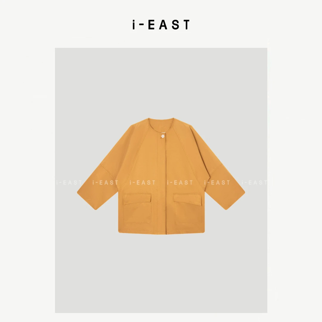 i-EAST 时髦摩尔多~双口袋宽松百搭休闲外套-5C WT10349