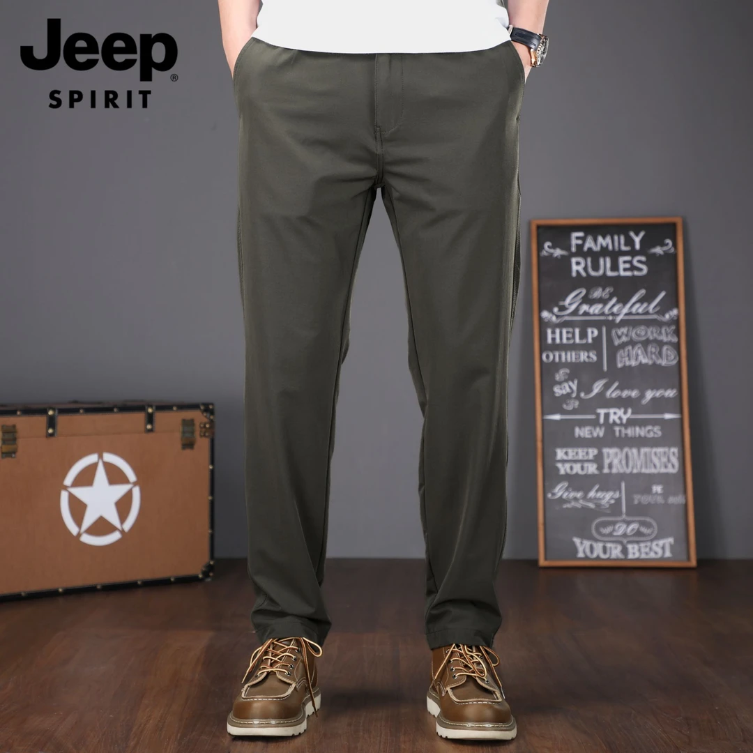 JEEPSPIRIT工装裤混纺休闲裤户外长裤休闲裤薄款百搭春夏裤子透气