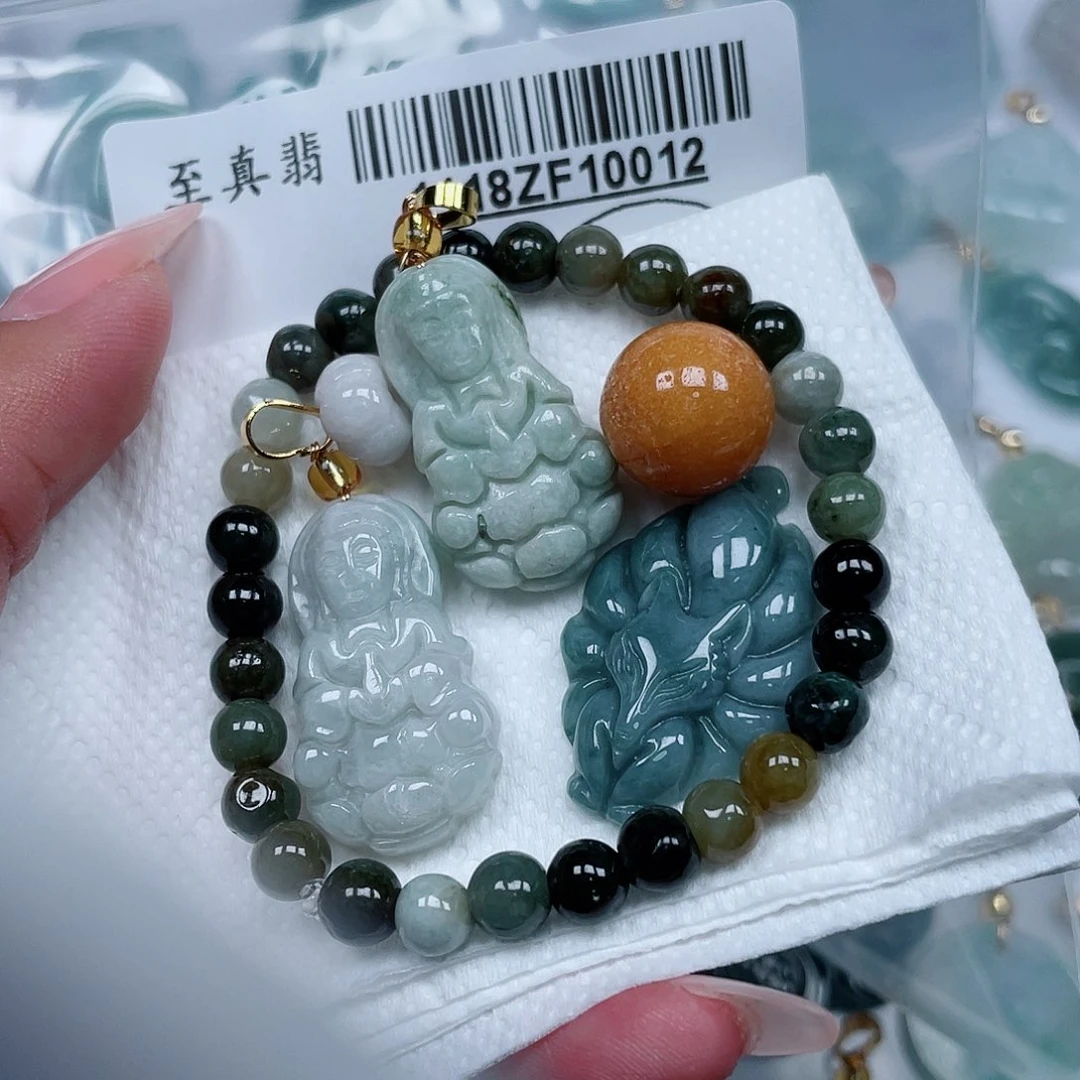 翡翠未镶嵌吊坠(不含链)