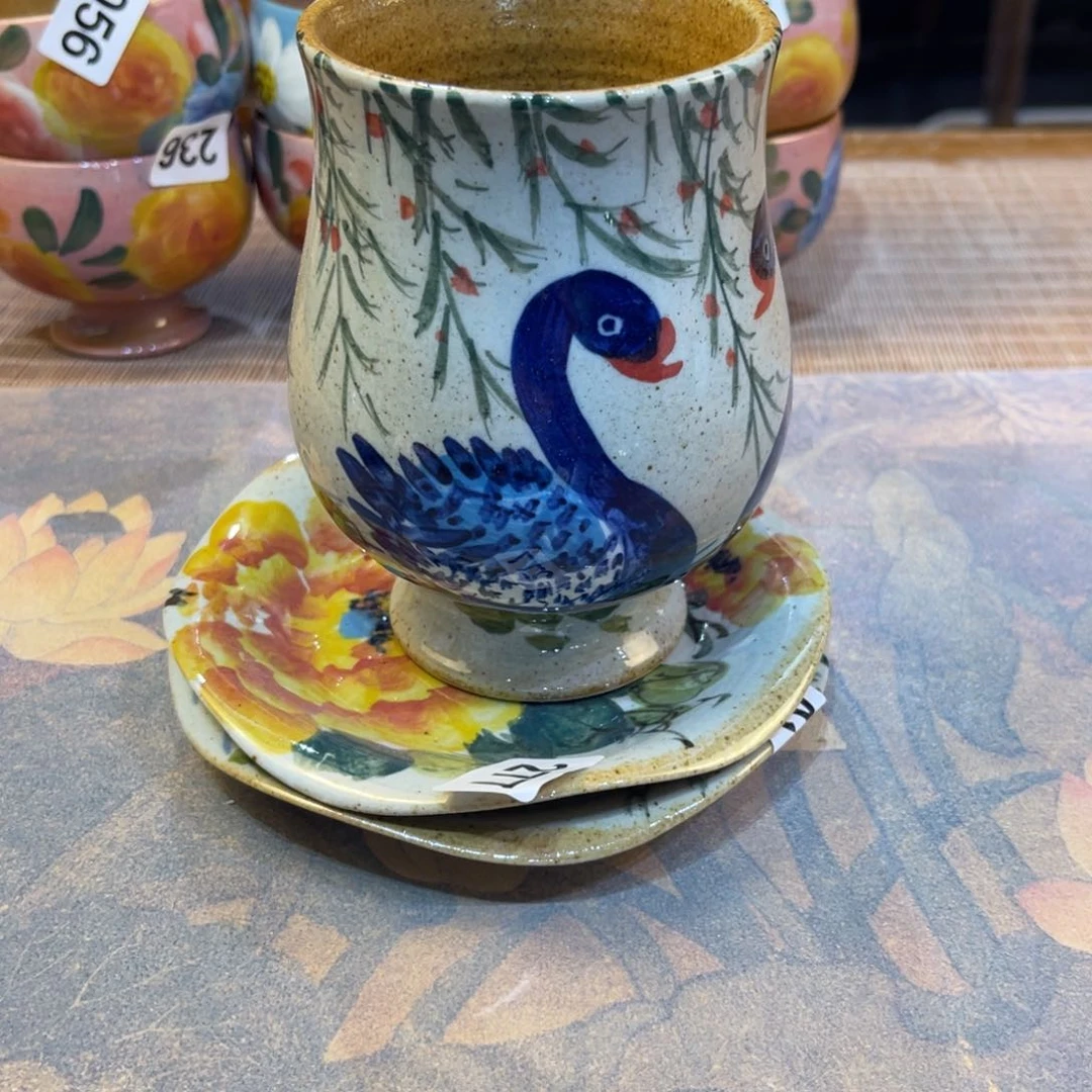 瓷片朵*亚景德镇手工制作