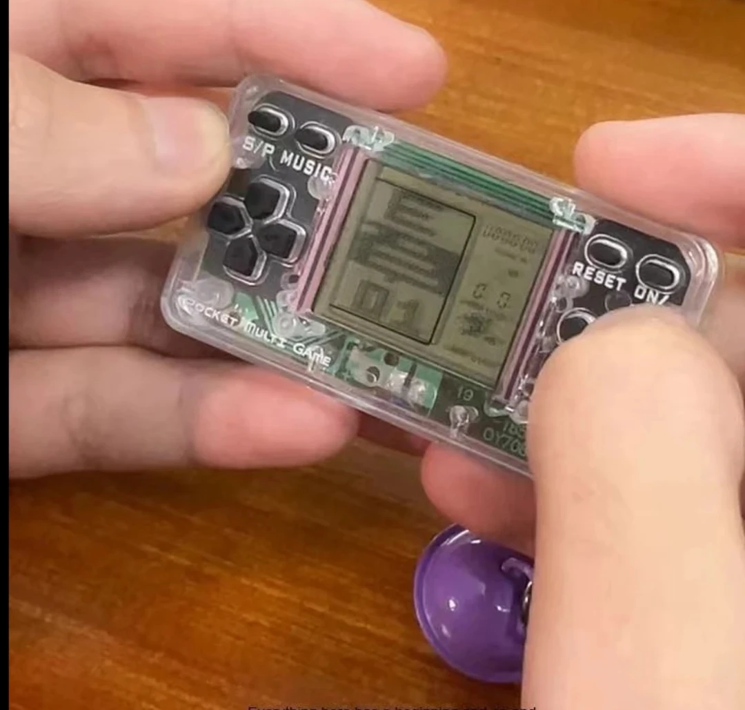 无聊解压掌上游戏机超好玩俄罗斯方块学生闯关模式可静音钥匙挂件